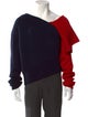 Monse Wool Colorblock Pattern Pullover