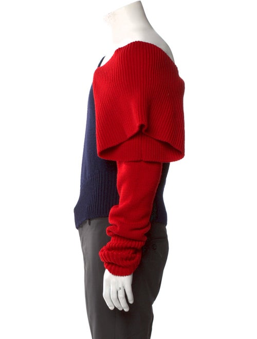 Monse Wool Colorblock Pattern Pullover