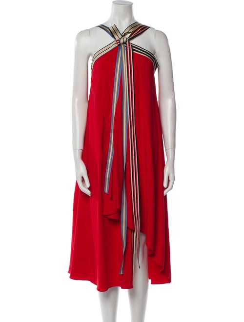 Monse Striped Midi Length Dress