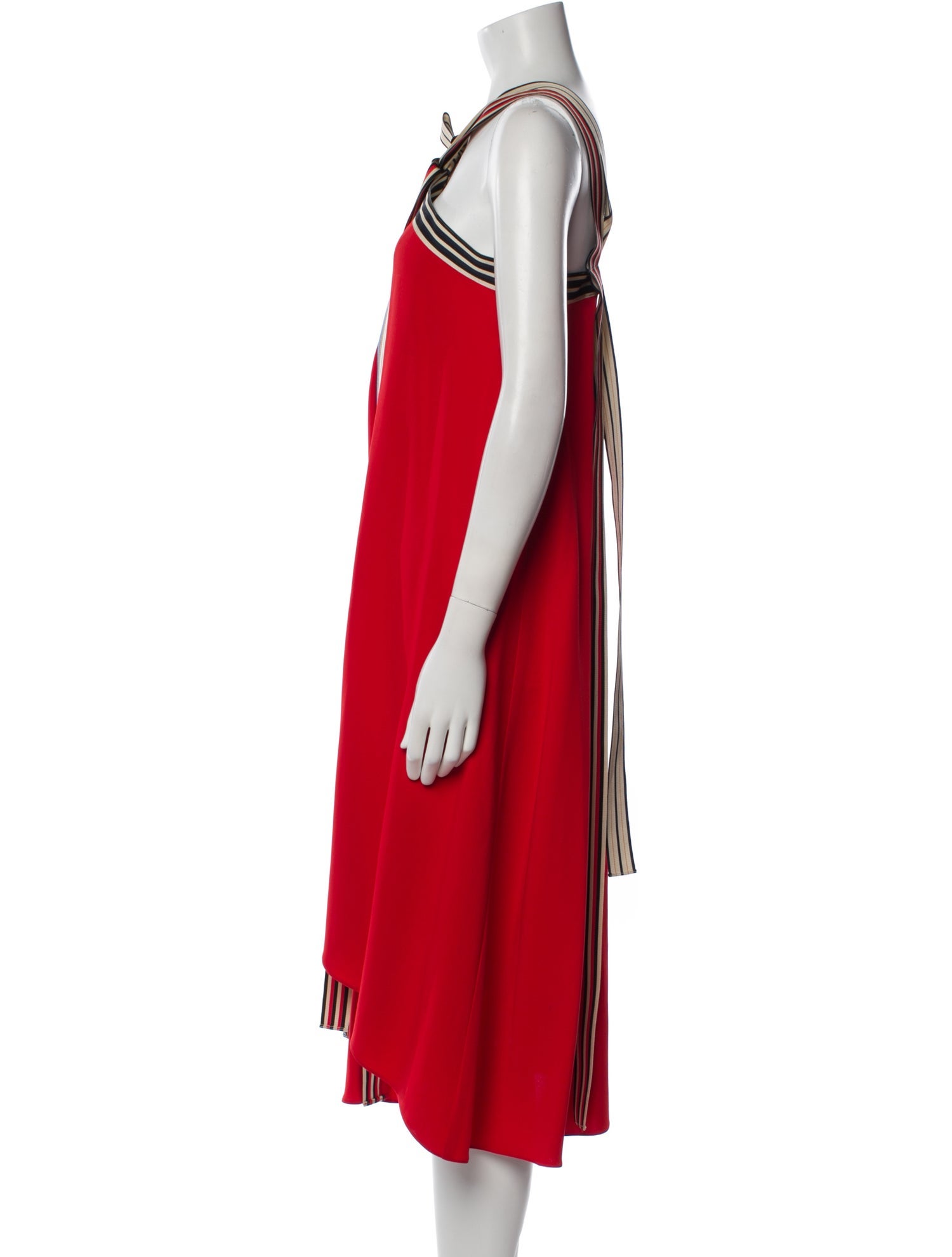 Monse Striped Midi Length Dress