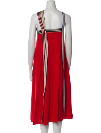 Monse Striped Midi Length Dress