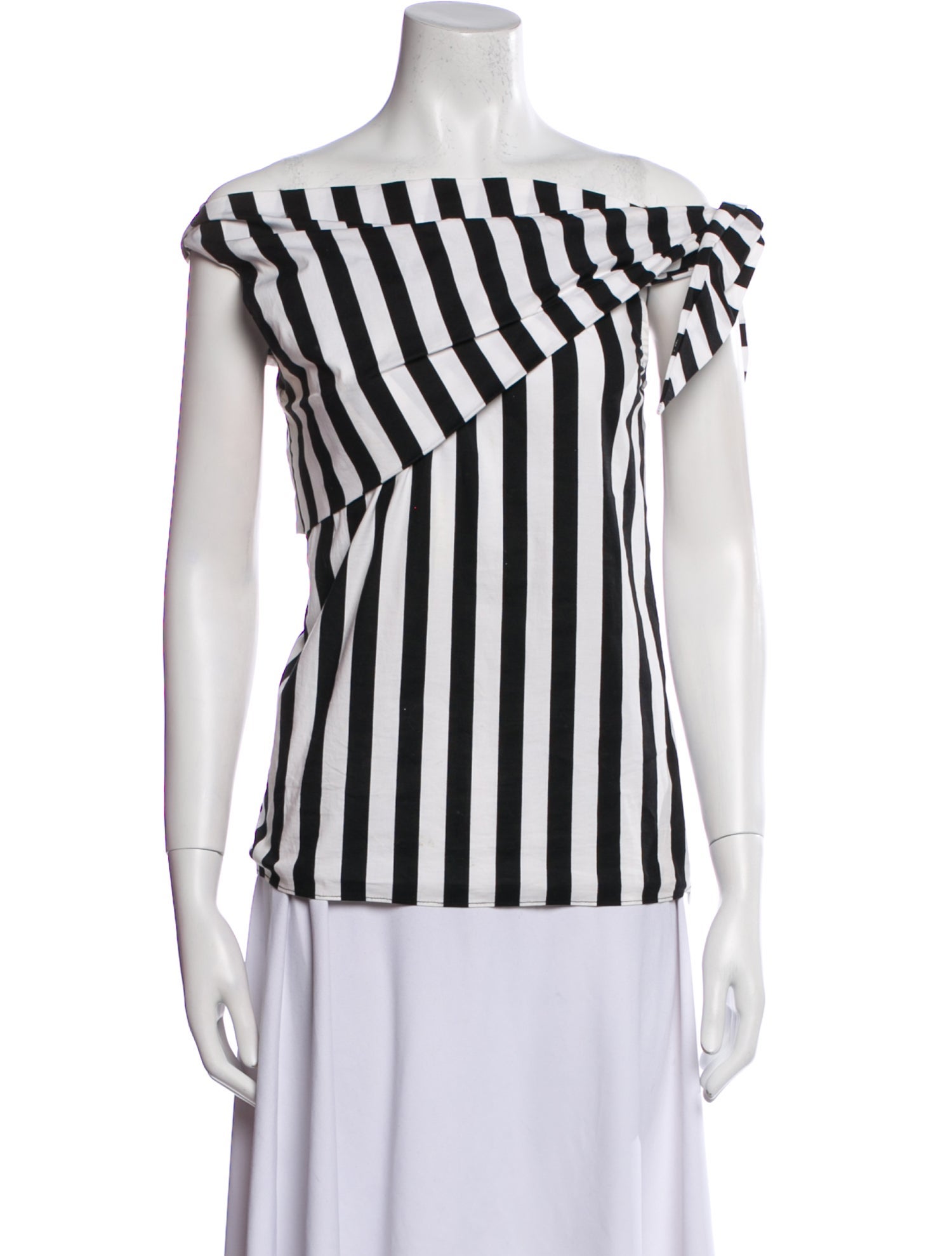 Monse Striped Off-The-Shoulder Top