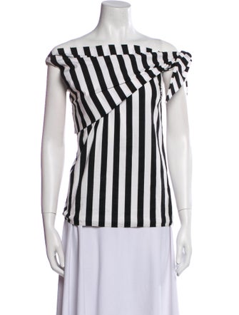 Monse Striped Off-The-Shoulder Top