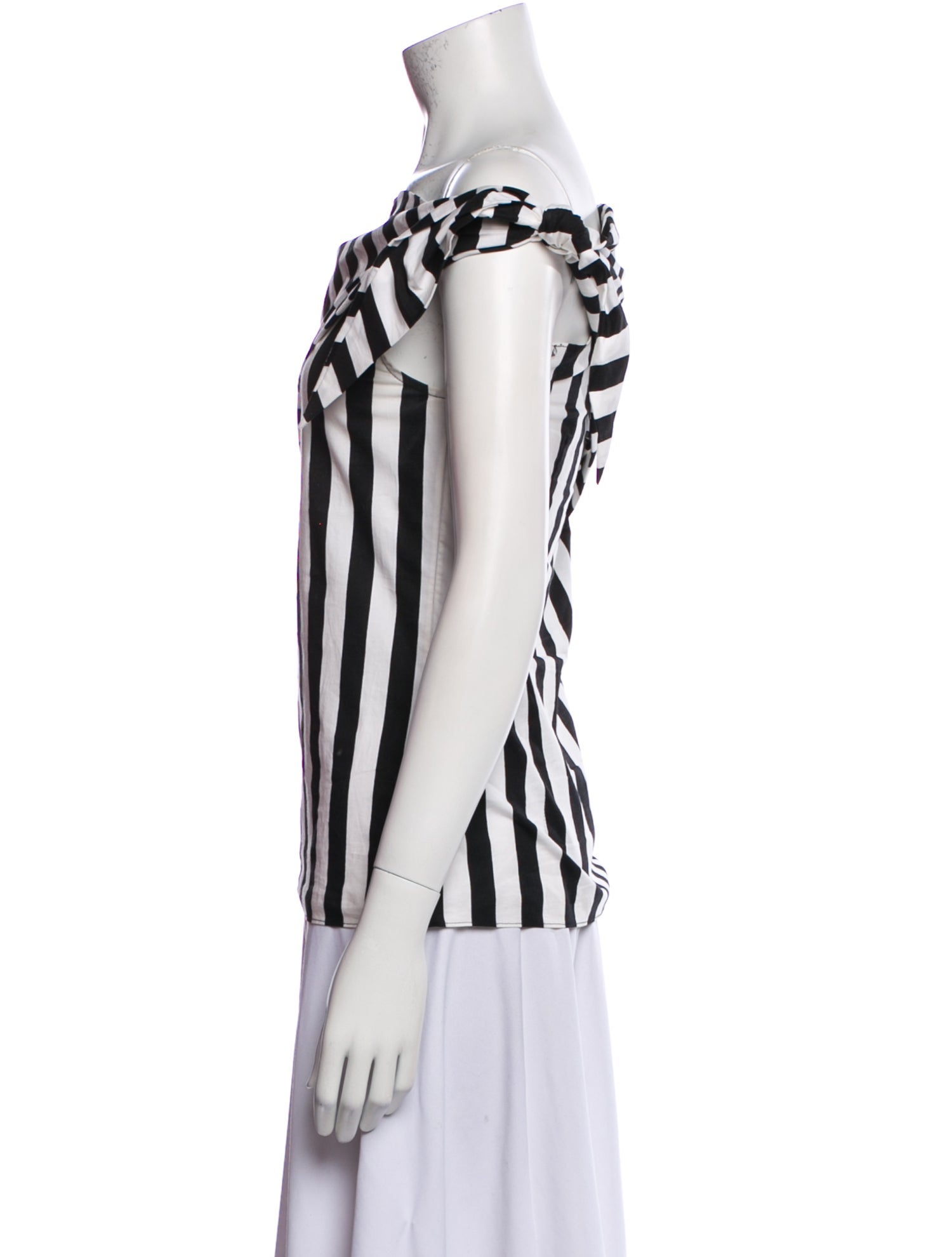 Monse Striped Off-The-Shoulder Top