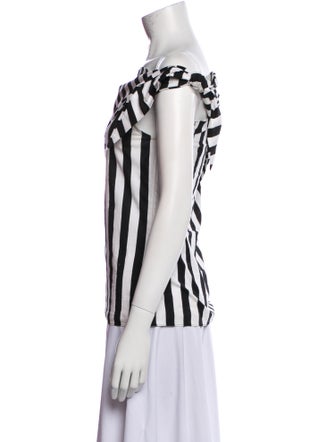 Monse Striped Off-The-Shoulder Top