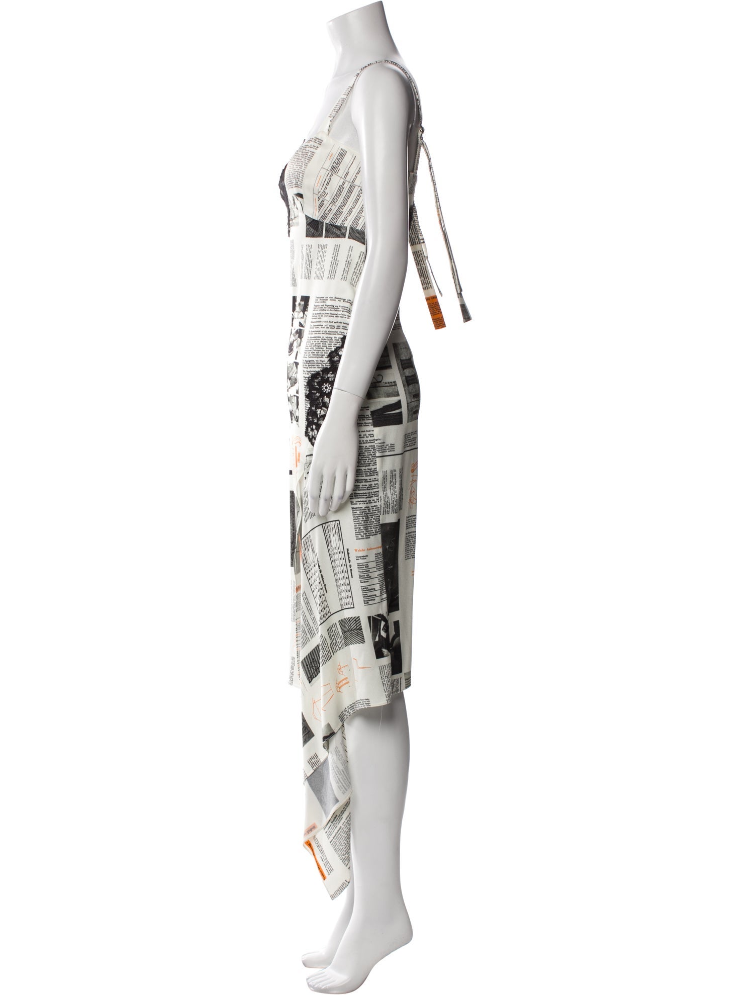 Monse Graphic Print Midi Length Dress