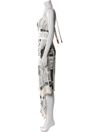 Monse Graphic Print Midi Length Dress