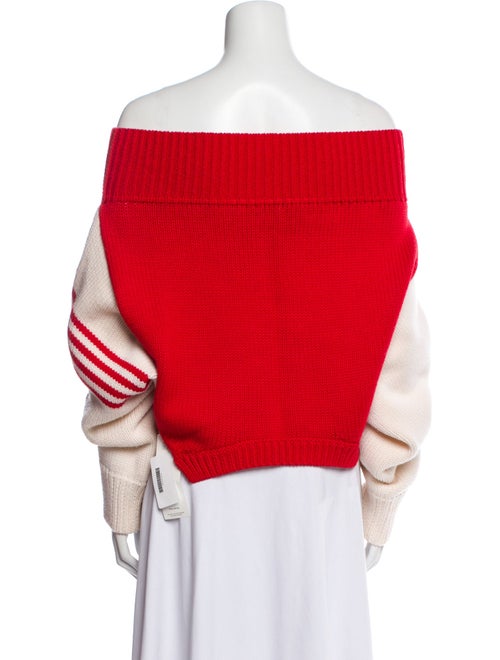 Monse Wool Colorblock Pattern Sweater