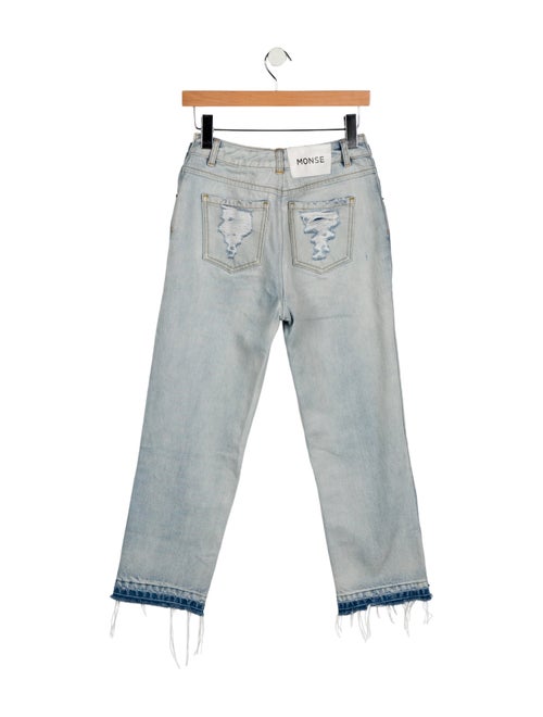 Monse Mid-Rise Straight Leg Jeans
