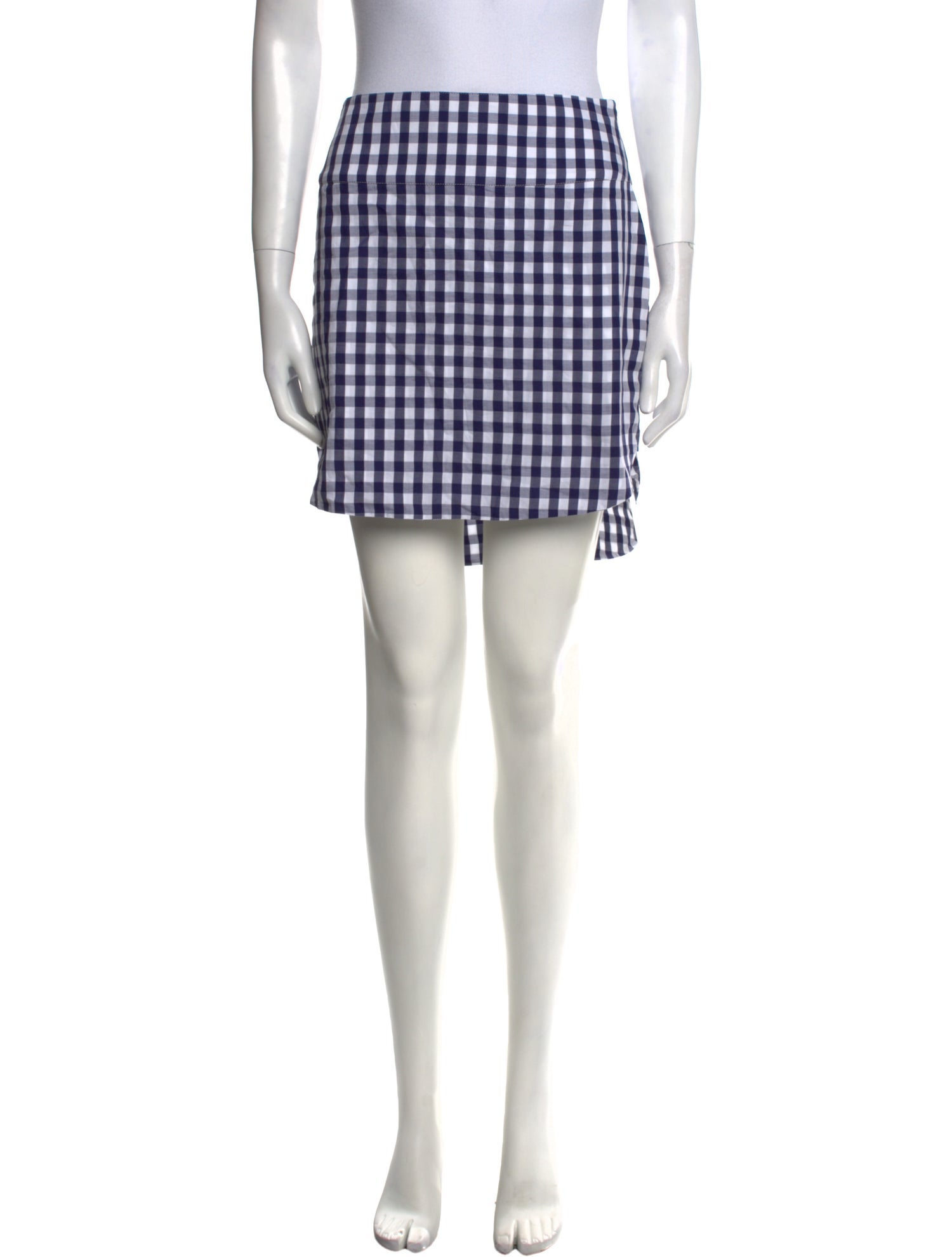 Monse Plaid Print Mini Skirt