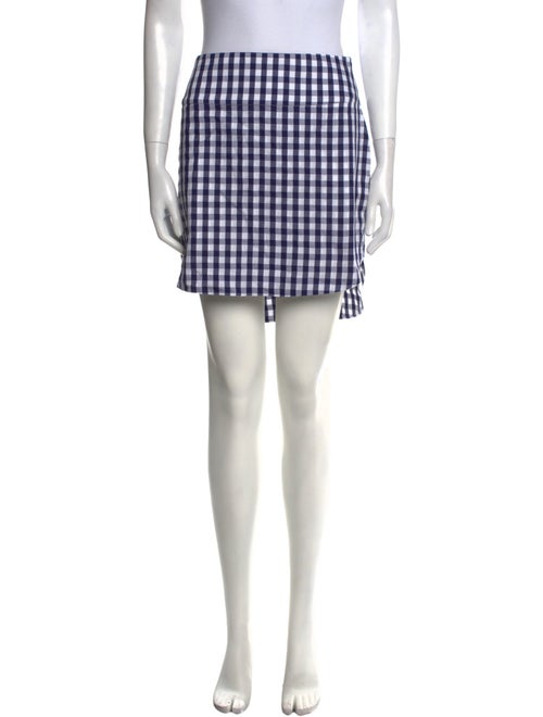 Monse Plaid Print Mini Skirt