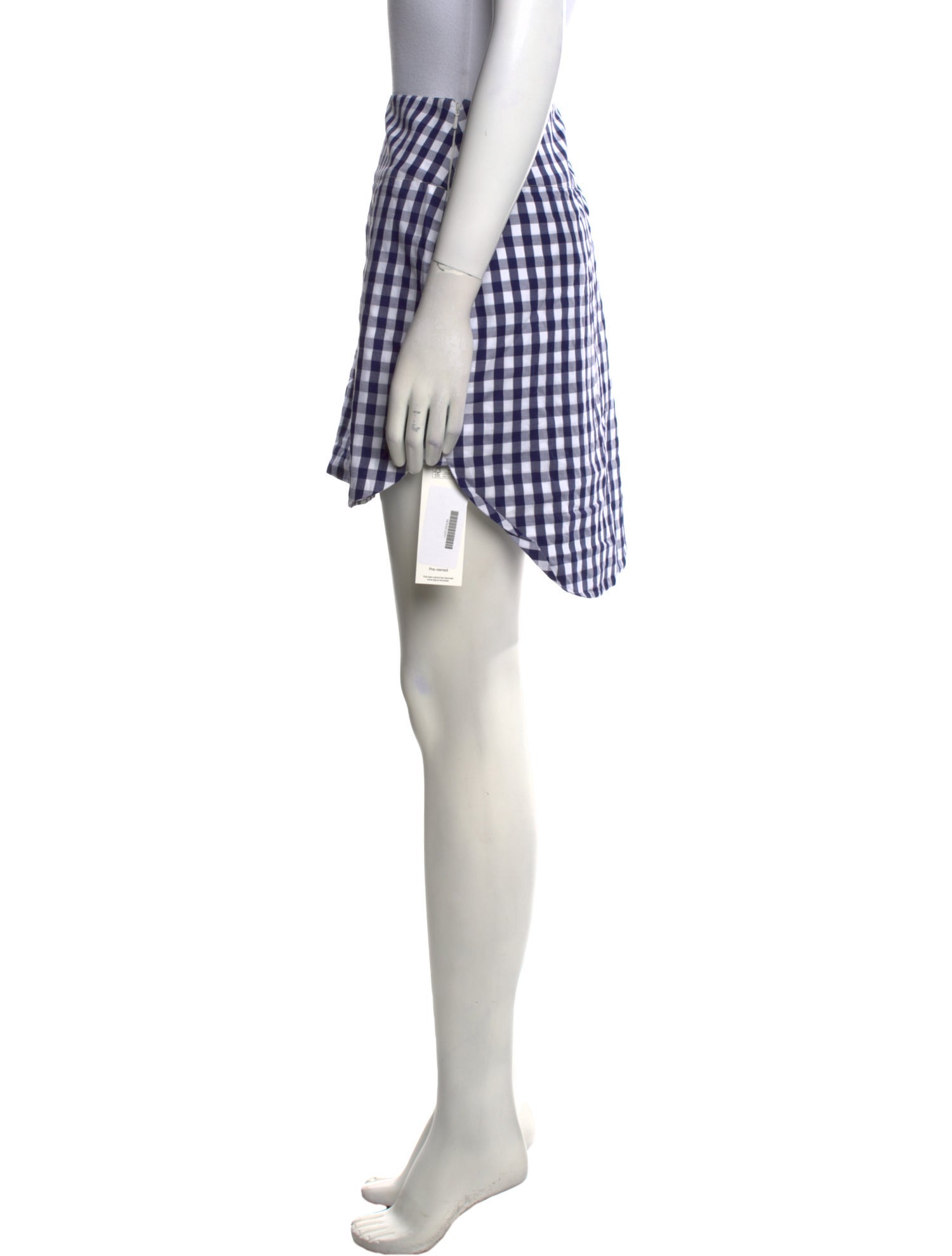 Monse Plaid Print Mini Skirt