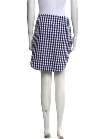 Monse Plaid Print Mini Skirt