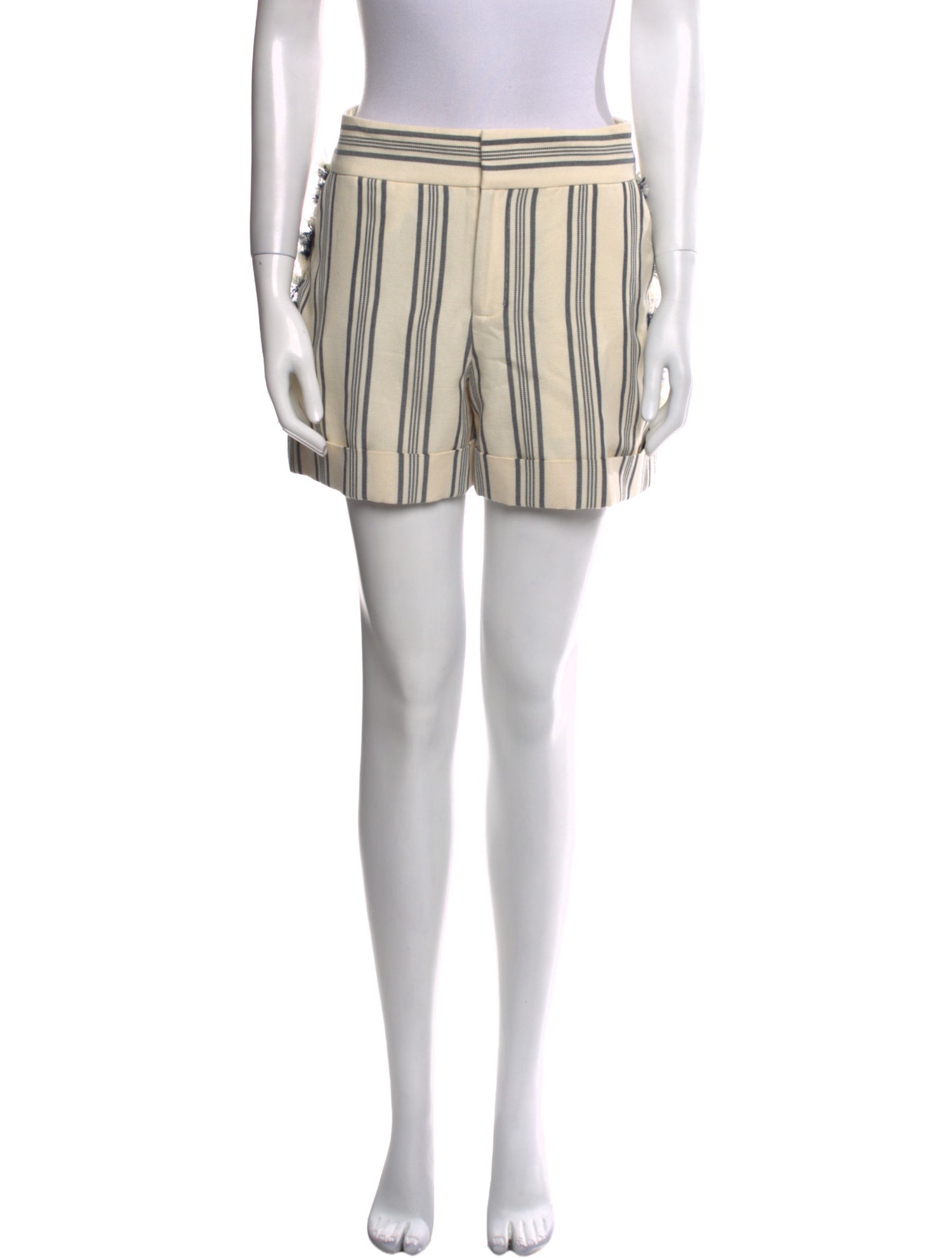 Monse Striped Mini Shorts