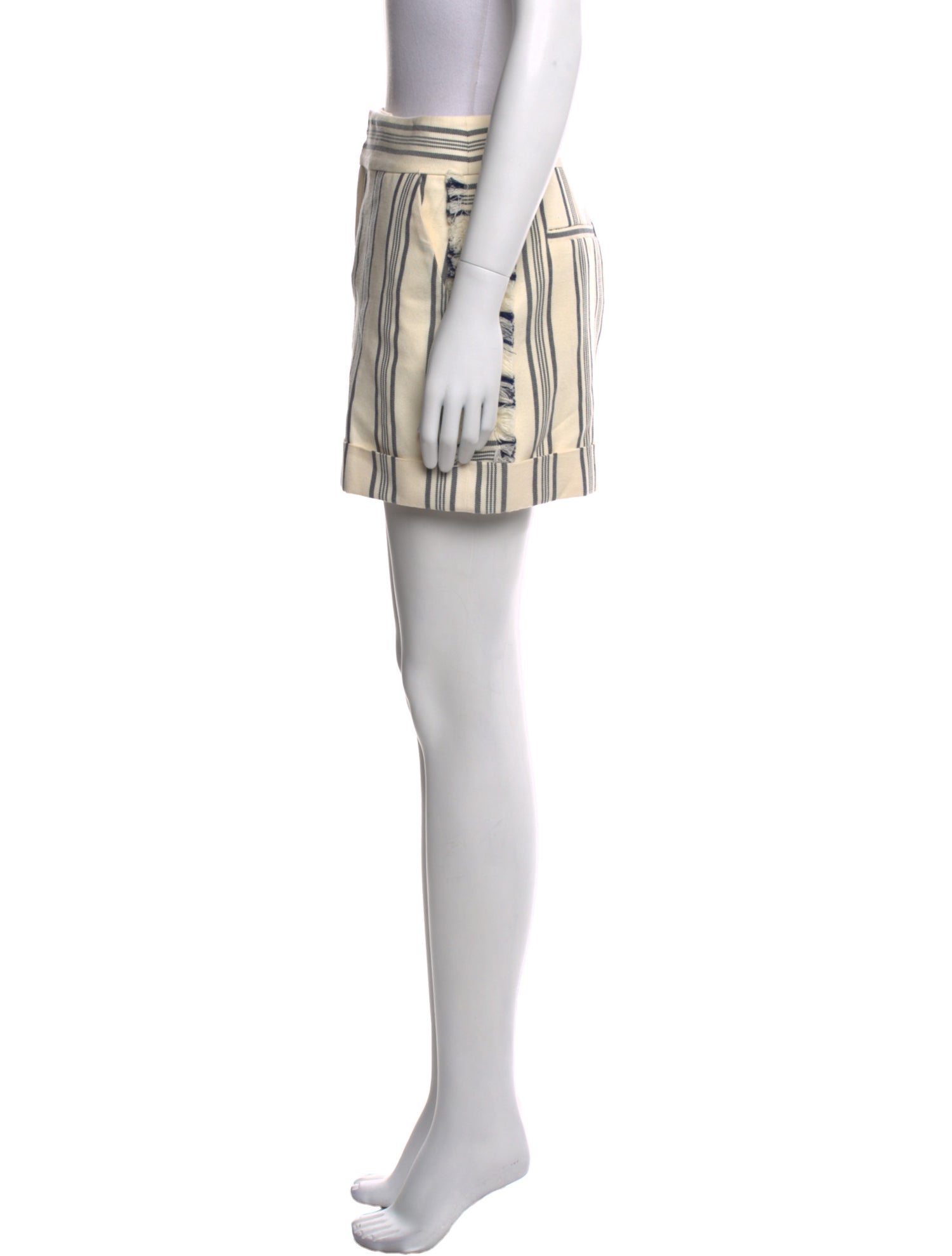 Monse Striped Mini Shorts