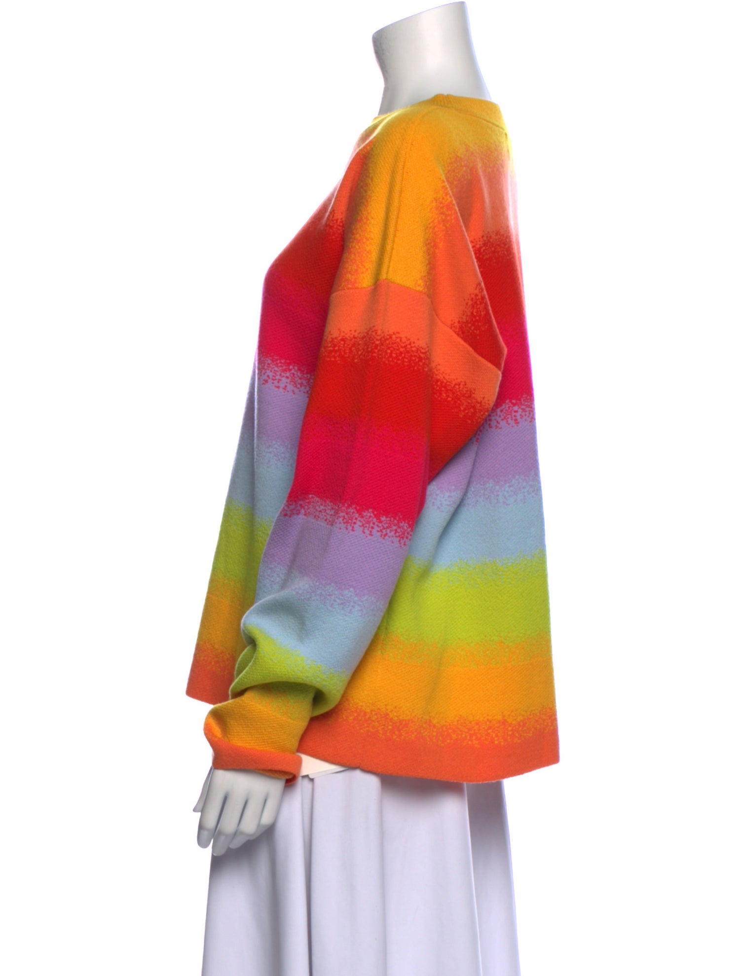 Monse Striped Bateau Neckline Sweater