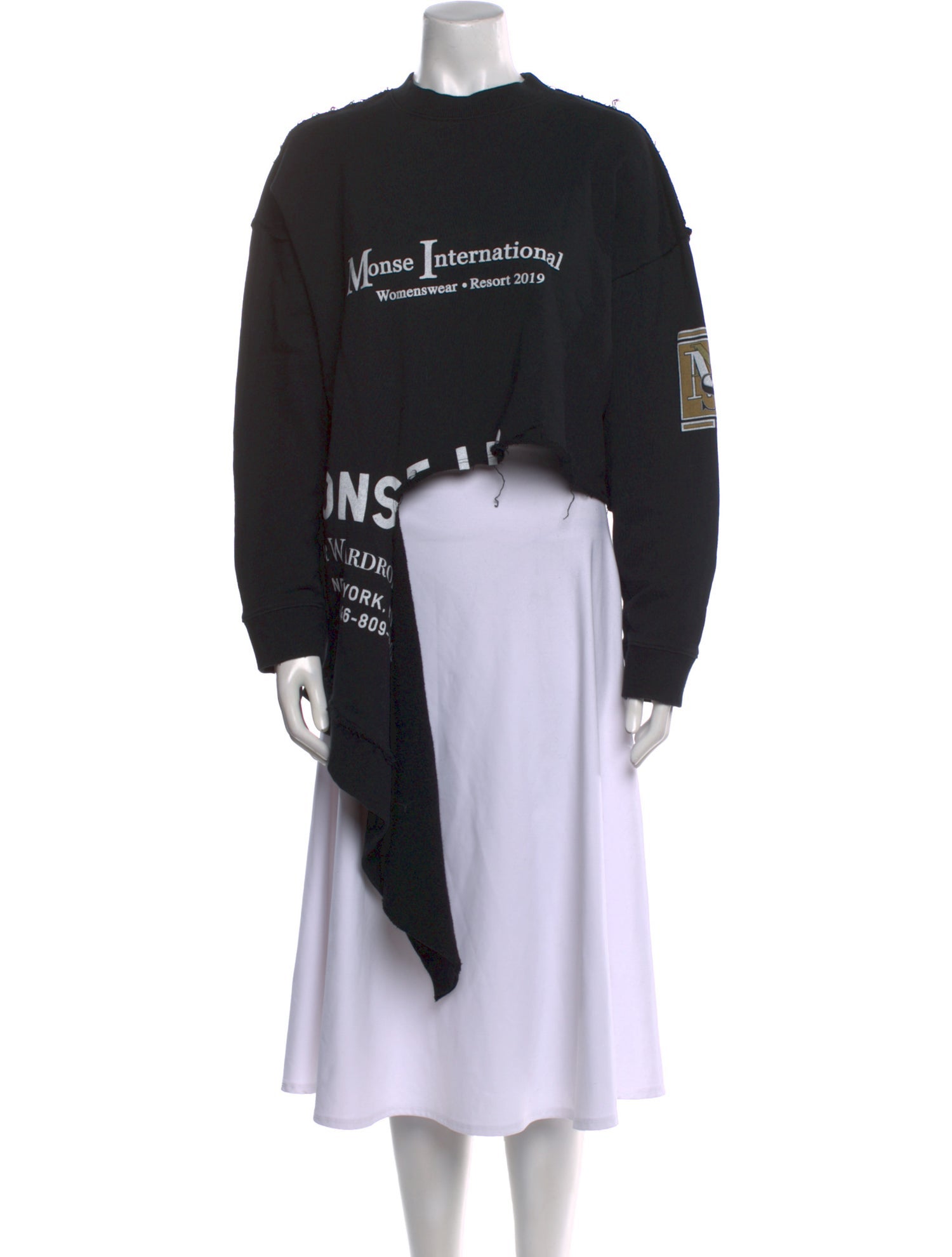 Monse Graphic Print Crew Neck Sweatshirt