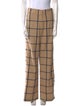Monse Plaid Print Wide Leg Pants