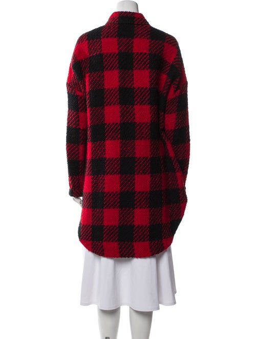 Monse Wool Plaid Print Jacket