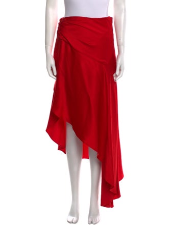 Monse Ruffle Embellishment Midi Length Skirt