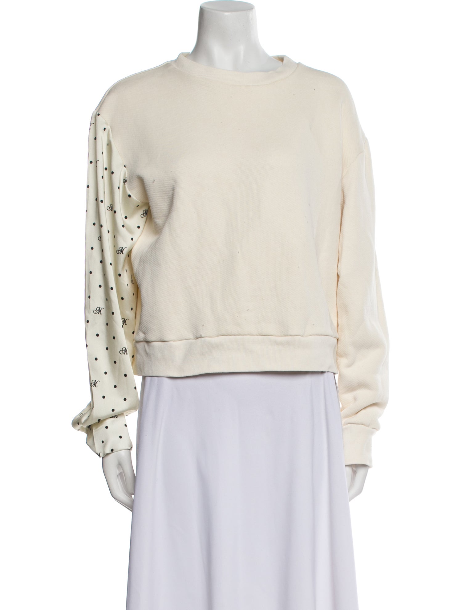 Monse Crew Neck Long Sleeve Sweatshirt