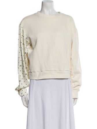 Monse Crew Neck Long Sleeve Sweatshirt