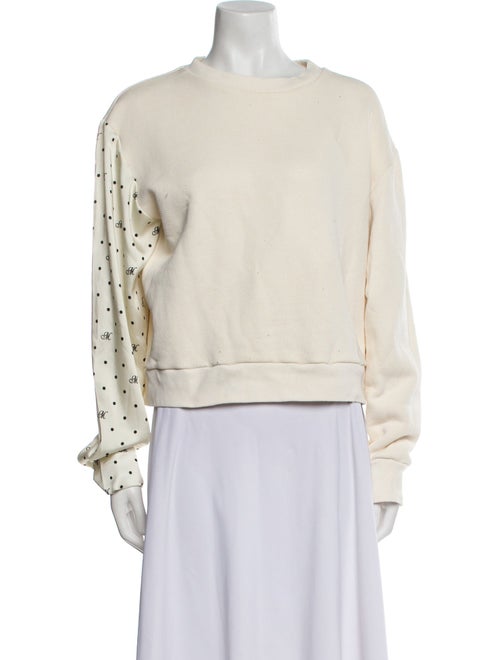 Monse Crew Neck Long Sleeve Sweatshirt