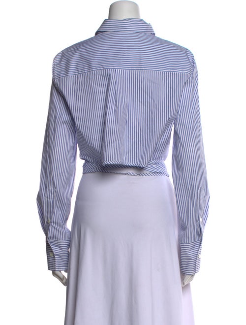 Monse Striped Long Sleeve Button-Up Top