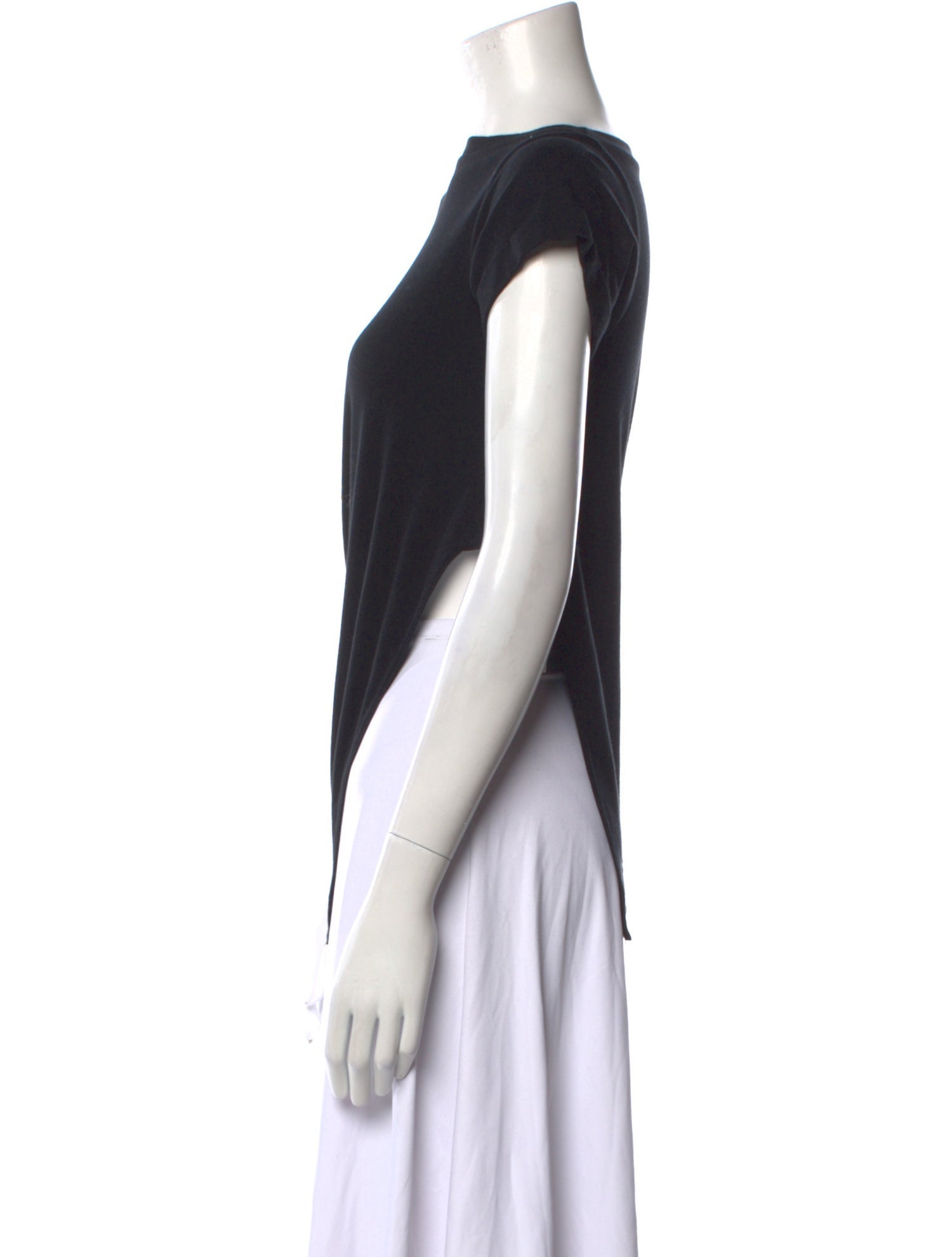 Monse Bateau Neckline Short Sleeve Top