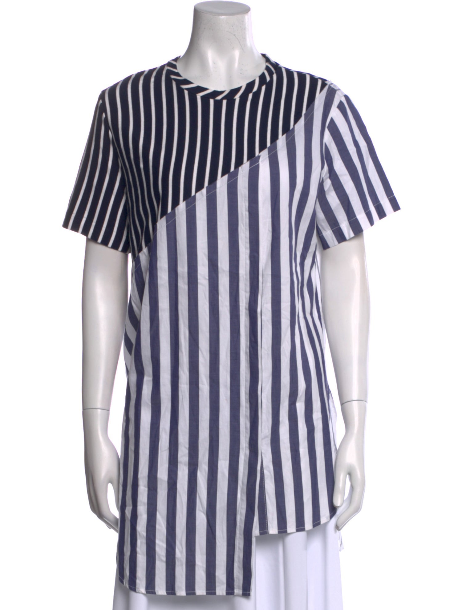 Monse Striped Crew Neck Tunic