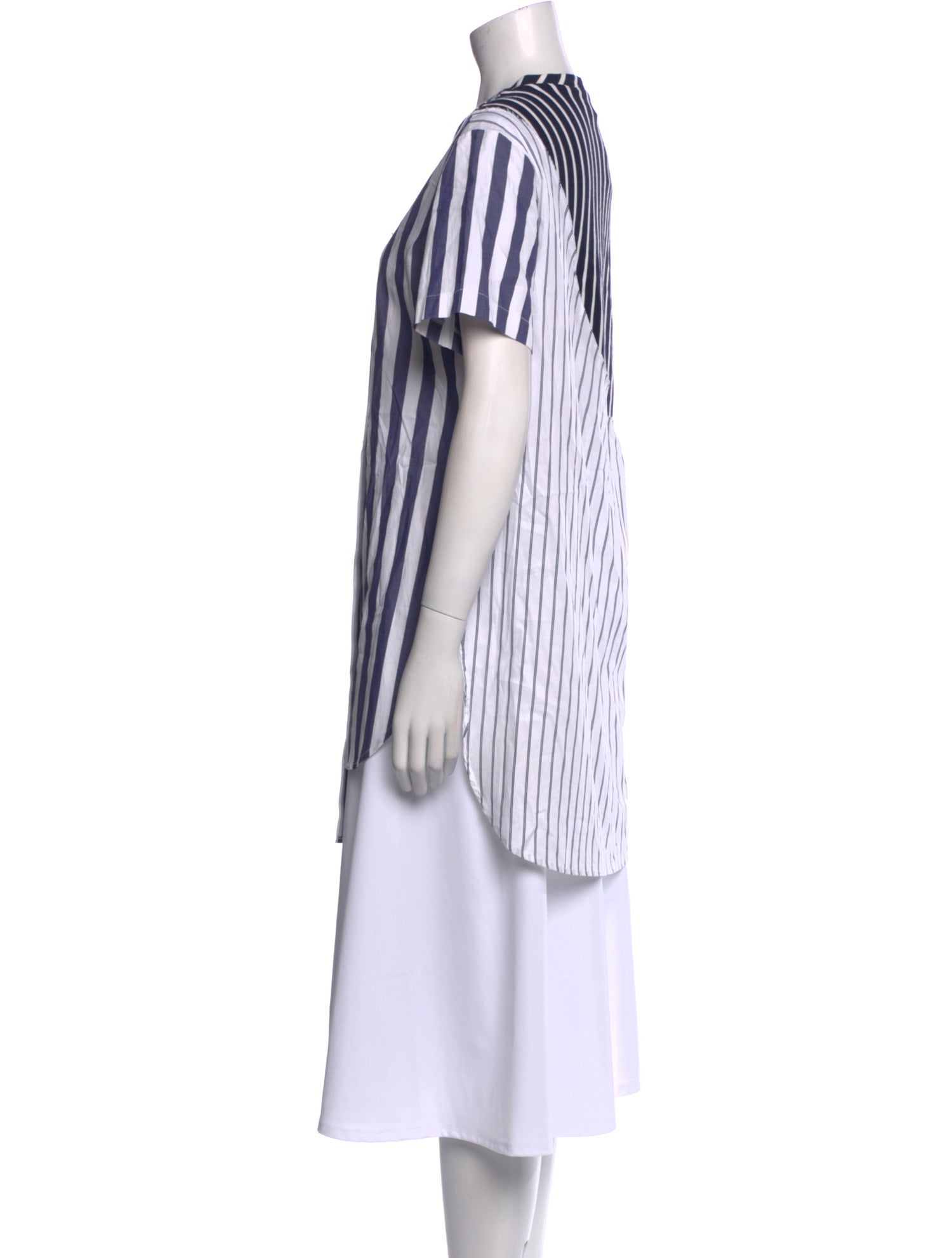 Monse Striped Crew Neck Tunic