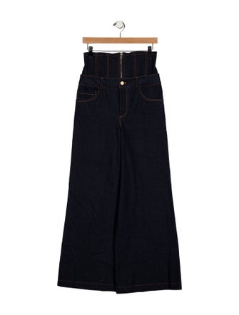 Monse High-Rise Wide Leg Jeans