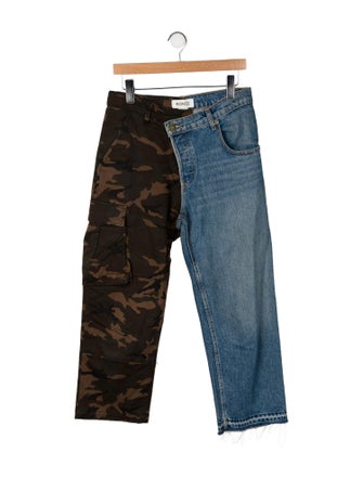 Monse High-Rise Straight Leg Jeans