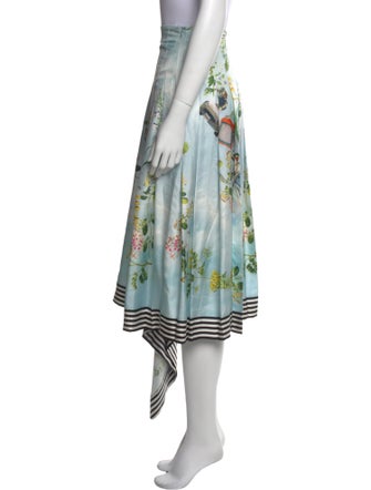 Monse Floral Print Midi Length Skirt