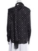 Monse Polka Dot Print Turtleneck Blouse