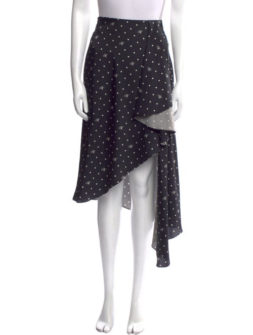 Monse Polka Dot Print Midi Length Skirt