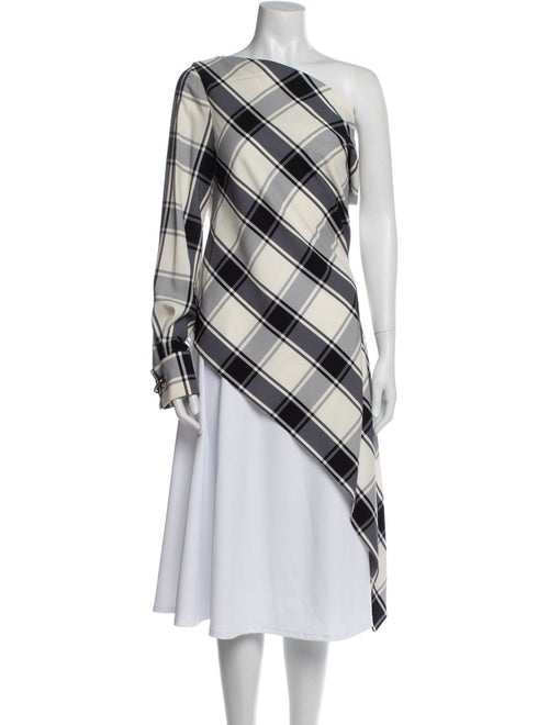Monse Silk Plaid Print Tunic