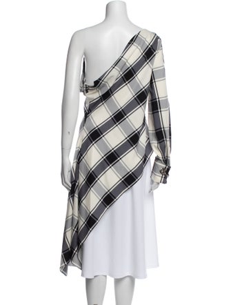 Monse Silk Plaid Print Tunic