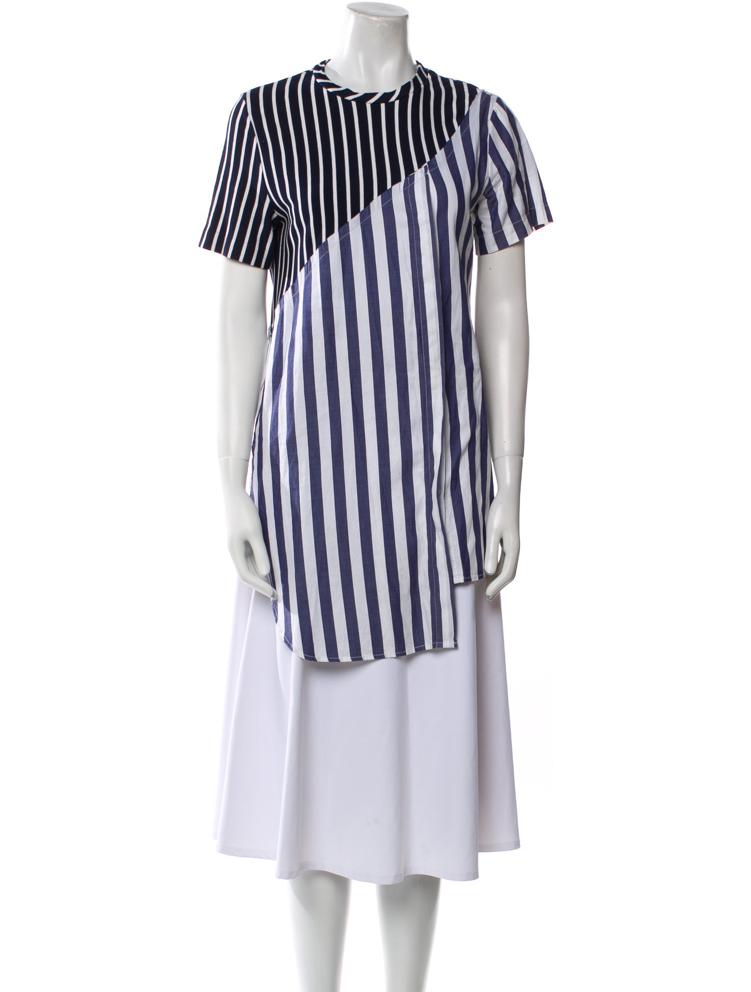 Monse Striped Crew Neck Tunic