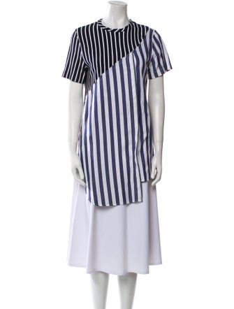 Monse Striped Crew Neck Tunic