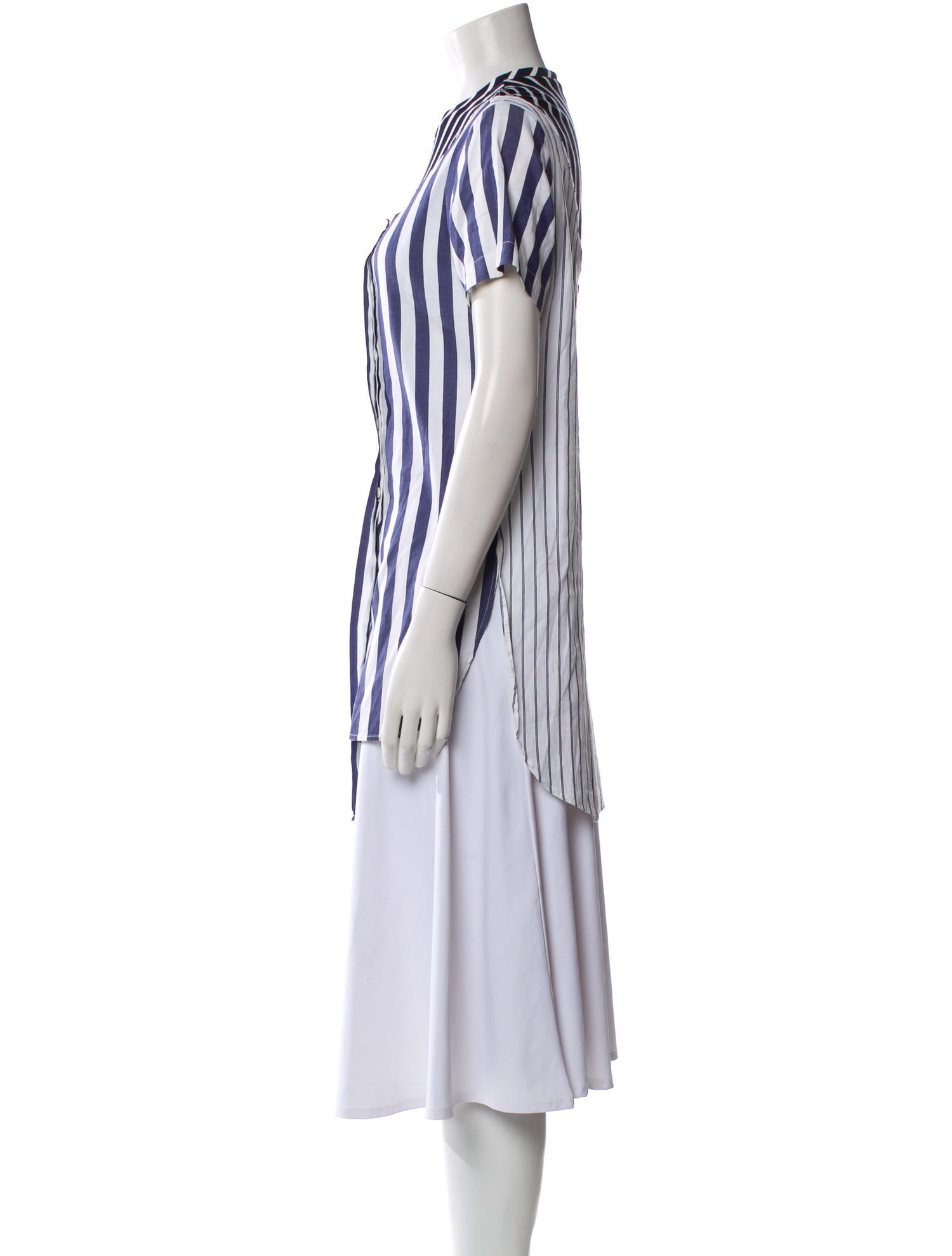 Monse Striped Crew Neck Tunic