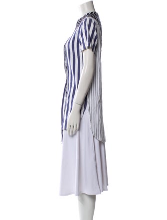 Monse Striped Crew Neck Tunic