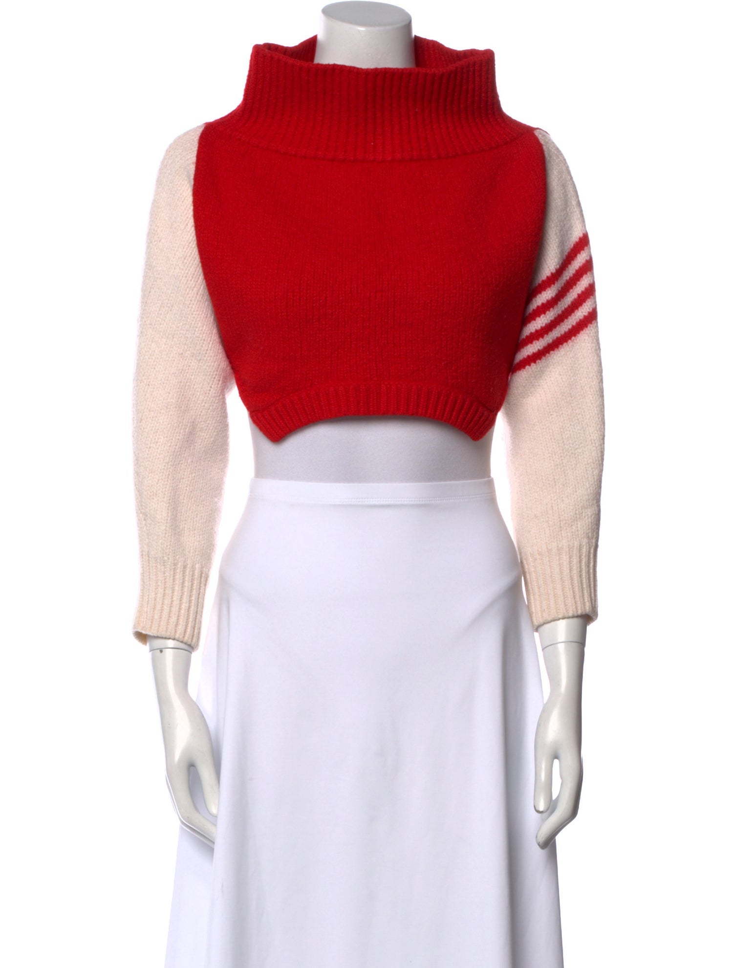 Monse Wool Colorblock Pattern Sweater