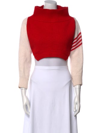 Monse Wool Colorblock Pattern Sweater