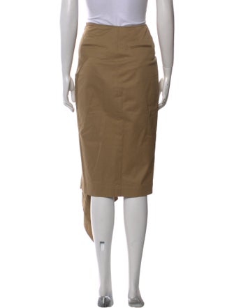 Monse Cutout Accent Midi Length Skirt