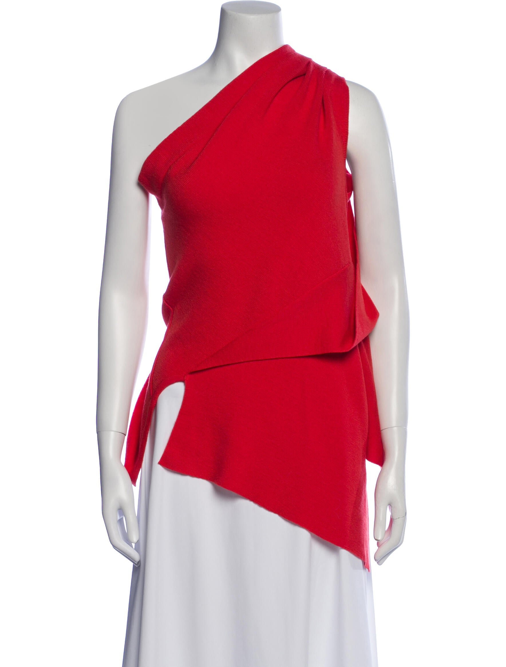 Monse Merino Wool One-Shoulder Sweater