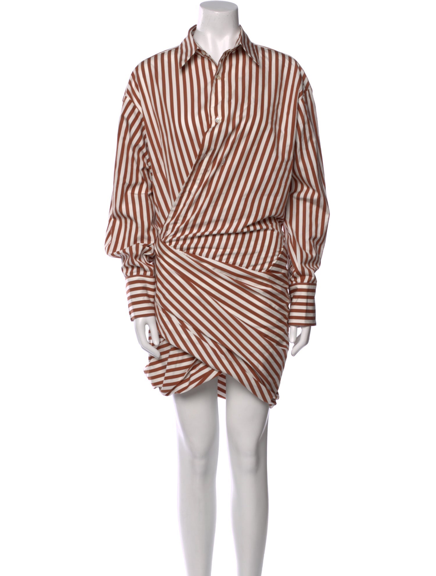 Monse Striped Knee-Length Dress