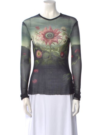 Monse Mesh Graphic Print T-Shirt