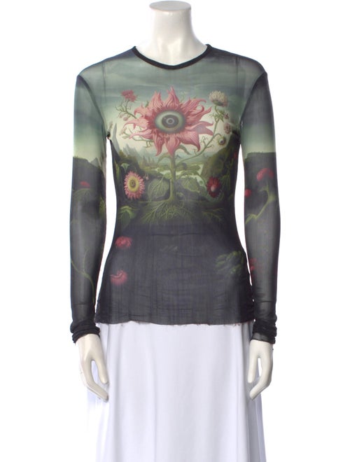 Monse Mesh Graphic Print T-Shirt