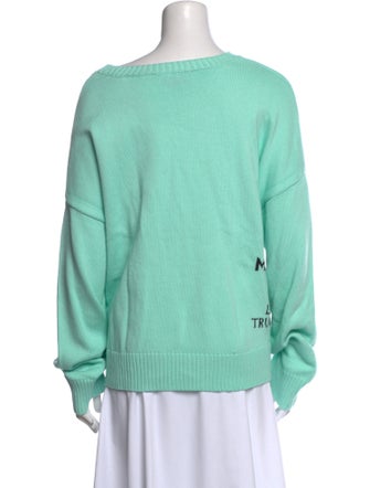 Monse Graphic Print Crew Neck Sweater